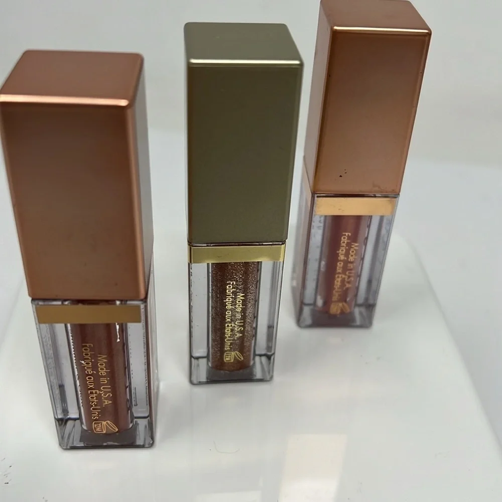 Set of 3 Stila Shimmer & Glow Liquid Eye Shadows Jezebel, Bronzed Bell